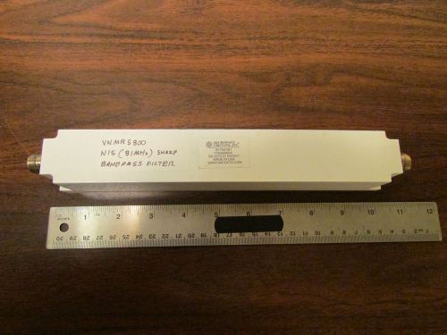 Microwave Circuits Inc. B17081M1 81MHz Bandpass Filter With N Female Connectors