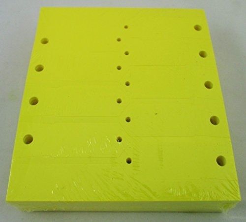 Yellow self-locking arrow key tags (1 000 per pack) size 4 1/2&#034; x 3/4&#034; (yellow) for sale