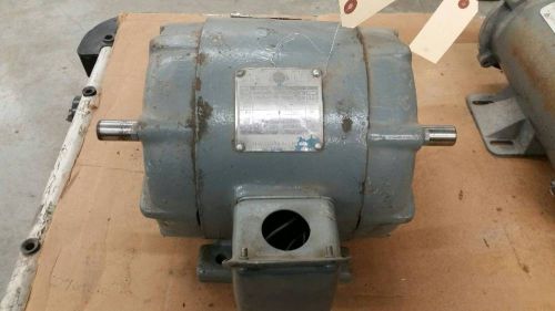 LOUIS ALLIS 2 HP 182 FRAME 1700 RPM 3 PH 220/440V ELECTRIC MOTOR USED DUAL SHAFT