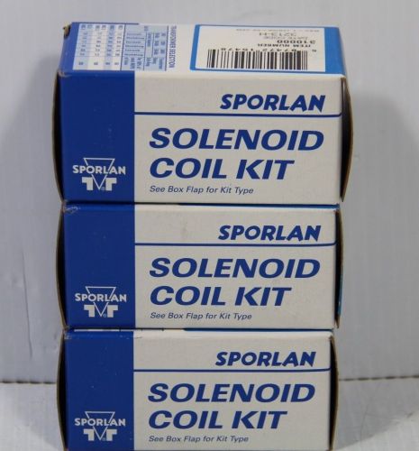 SPORLAN SOLENOID COIL KIT MKC-1 120/50 - 60 SET OF 3!