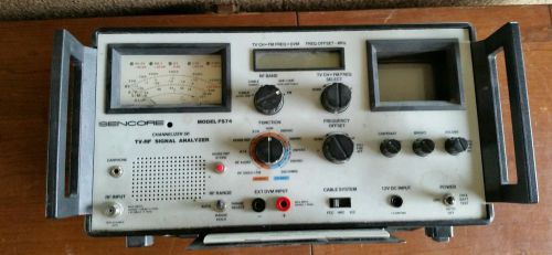 Vintage Sencore FS74 TV-RF Signal Analyzer Channelizer SR