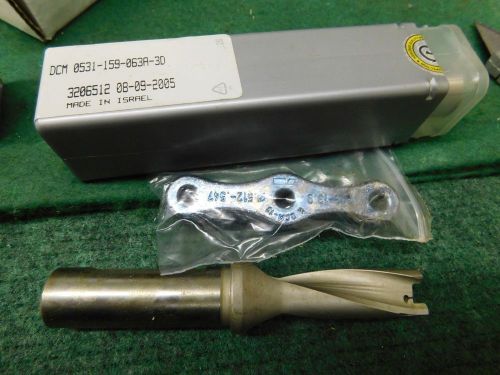 Iscar .531&#034; Carbide Tipped Insert Drill # DCM 0531-159-063A-3D