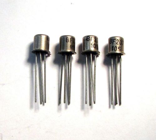 2 pcs BF207 NPN RF transistor, 400MHz TO72, unbranded