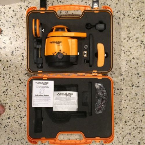 Johnson acculine kit 40-6520 self-leveling rotary laser level &amp; 40-6770 detector for sale