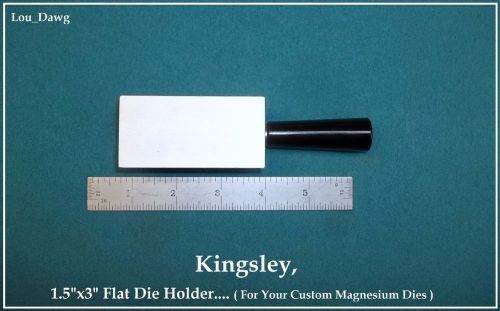 Kingsley machine ( 1.5&#034; x 3&#034; flat die holder ) hot foil stamping machine for sale