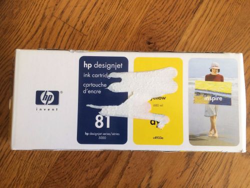 Genuine HP 81 Yellow Ink Cartridge