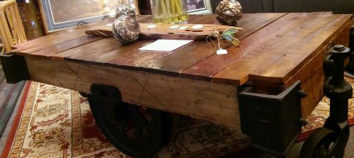 1800S LINEBERRY FURNITURE CART COFFEE TABLE ASHVILLE N.C.