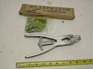 Original Vintage Elastrator Castrating Docking &amp; Dehornig Original Box