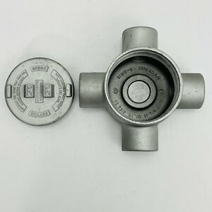 Killark GRRBC Aluminum Outlet Body Pull Box W/Cover 1” Thread