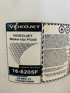 5 GALLONS- Videojet® 16-8205F Make-Up Fluid Replacement Free Shipping *READ*