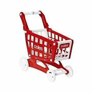 Coles Mini Little Shop Shopping Trolley Toy, Mini Supermarket Shopping Cart, ...