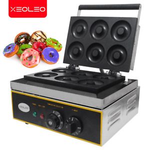 XEOLEO Donut Maker 6 holes donut machine Cookies Machine Non stick cooking surfa