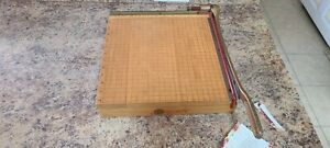 Vintage Ingento No. 4  PAPER CUTTER MAPLE WOOD 12.5&#034; By Ideal School Supply Co.