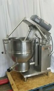 GROEN 40 Gallons DEE/4-40 INCLINED AGITATOR MIXING TILTING STEAM KETTLE