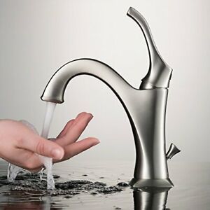 Kraus KBF-1201SFS Arlo Bathroom Faucet Single Spot Free Stain