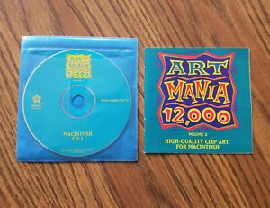 ART MANIA 12,000 (Vol 2) * MAC High-Quality, Vector &amp; Raster * 2 CD Set ~ MINT!