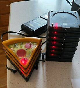 10 Guest Pager Restaurant Paging System Kit by LRS Long Range Systems Pizza