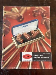 1956 NIBCO Fittings Copper Plumbing Catalog Elkhart Northern Indiana Brass Co