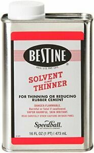 Solvent and Thinner for Rubber Cement – Cleans Ink, Adhesive and 16 Ounce