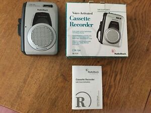 Radio Shack Voice Activated Cassette Recorder CTR-124 Original Box 14-1131