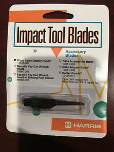 HARRIS - Impact Tool Blades - Wood Screw Starter Punch - NEW