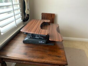 VARIDESK Pro Plus 49900 36 inch Adjustable Standing Desk - Wood Finish Look