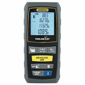 General Tools TS01 100’ Laser Measure Bluetooth Connected Calculates Area Dis...