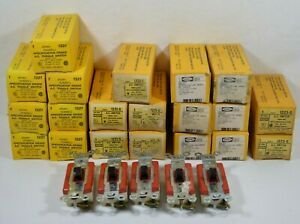 LOT of 25 Hubbell 1221 1221G 1223G Brown AC Toggle Light Switches