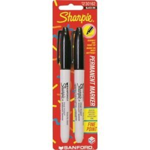 Sharpie 30162 Permanent Marker, Black, Fine, Liquid