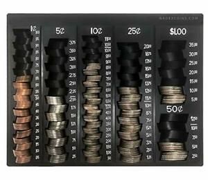 Coin Handling Tray | Bank Teller and Change Counter Coin Counting and Sorting