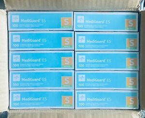Small Medline MediGuard ES Powder Free Nitrile Exam Gloves 100/Box