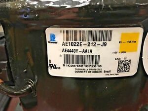 Tecumseh, AEA4440, 1/3 H.P., Refrigerant R134a or R12, Voltage 115 VAC