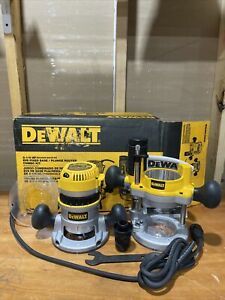 Dewalt 12 Amp 2.25 HP EVS Fixed / Plunge Base Router Combo Kit DW618PKB -MINT