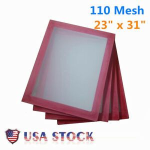 6 pack 23&#034; x 31&#034; Aluminum Screen Printing Frame Screens With 110 Mesh Count