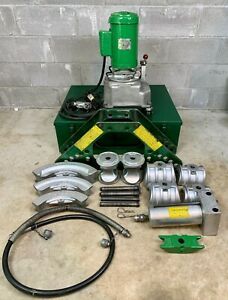 Greenlee 777 Hydraulic Pipe Bender 1-1/4&#034;-4&#034; Rigid Pipe W/ 960 Pump MINT