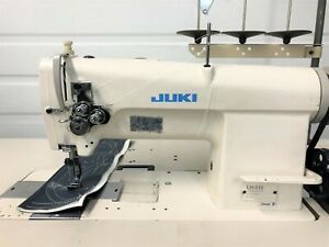 JUKI LH-515 TWO NEEDLE FEED 1/2 SPACING 110 VOLT SERVO INDUSTRIAL SEWING MACHINE