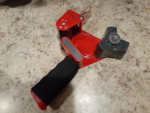 Scotch 3M Tape Gun Dispenser Red Metal Office Shipping Packing Carton Sealing