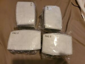 PM2.5 Filter 5Layer Activated Carbon Filter Replacements Pad for Face Mask 200pc