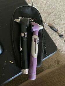 2 welchallyn otoscopes. One is welchallyn, other is generic with missing part