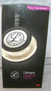 NEW in Box 3M Littmann Classic III Stethoscope Black Tube 5870 Black/Rainbow 27&#034;