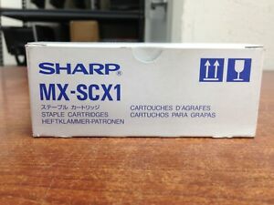 Genuine Sharp MX-SCX1 Staple Cartridges Full Box | O634