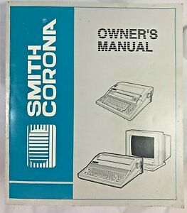 Vintage Smith Corona Owners Manual Mod. PWP D350 PWP 58D More