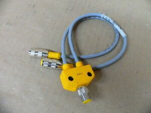 TURCK VB2-FSM4.4/2RK4T-0.3/0.3 EUROFAST SPLITTER CONNECTOR NEW