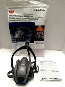 3M 49488 6501QL Comfort Quick Latch Half Facepiece Reusable Respirator, Small