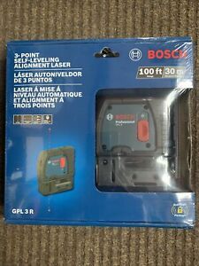 FACTORY SEAL Bosch 100&#039; 3-Point Self-Leveling Alignment Laser GPL 3 R