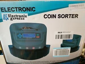 Electronic USD Coin Sorter and Counter, LCD Display, Sorts 270 Coins Per Minute
