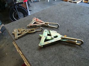 Lot of 3 Klein Tools Chicago Grip with Latch 1656-50H 1656-30H 1684-74