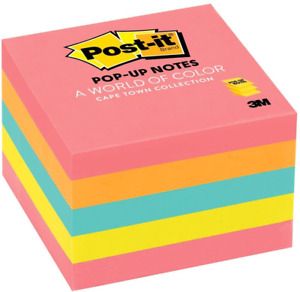 Notes, 3x3 in, 5 Pads, America&#039;s #1 Favorite Sticky Notes, Assorted Colors,