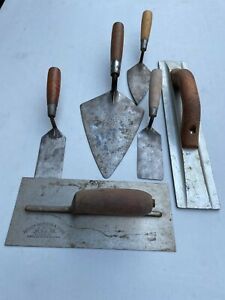 VITG, USED CONCRETE CEMENT TOOL TROWELL &amp; MORE ALL HAVE MARKING LOT OF ** 6 **