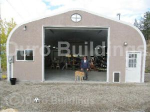 DuroSPAN Steel 25&#039;x38&#039;x13&#039; Metal Building Kit She Shed Man Cave Open Ends DiRECT